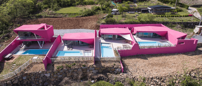 villa total pink in Corea del Sud